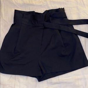 Zara Pleated High Waist Shorts
